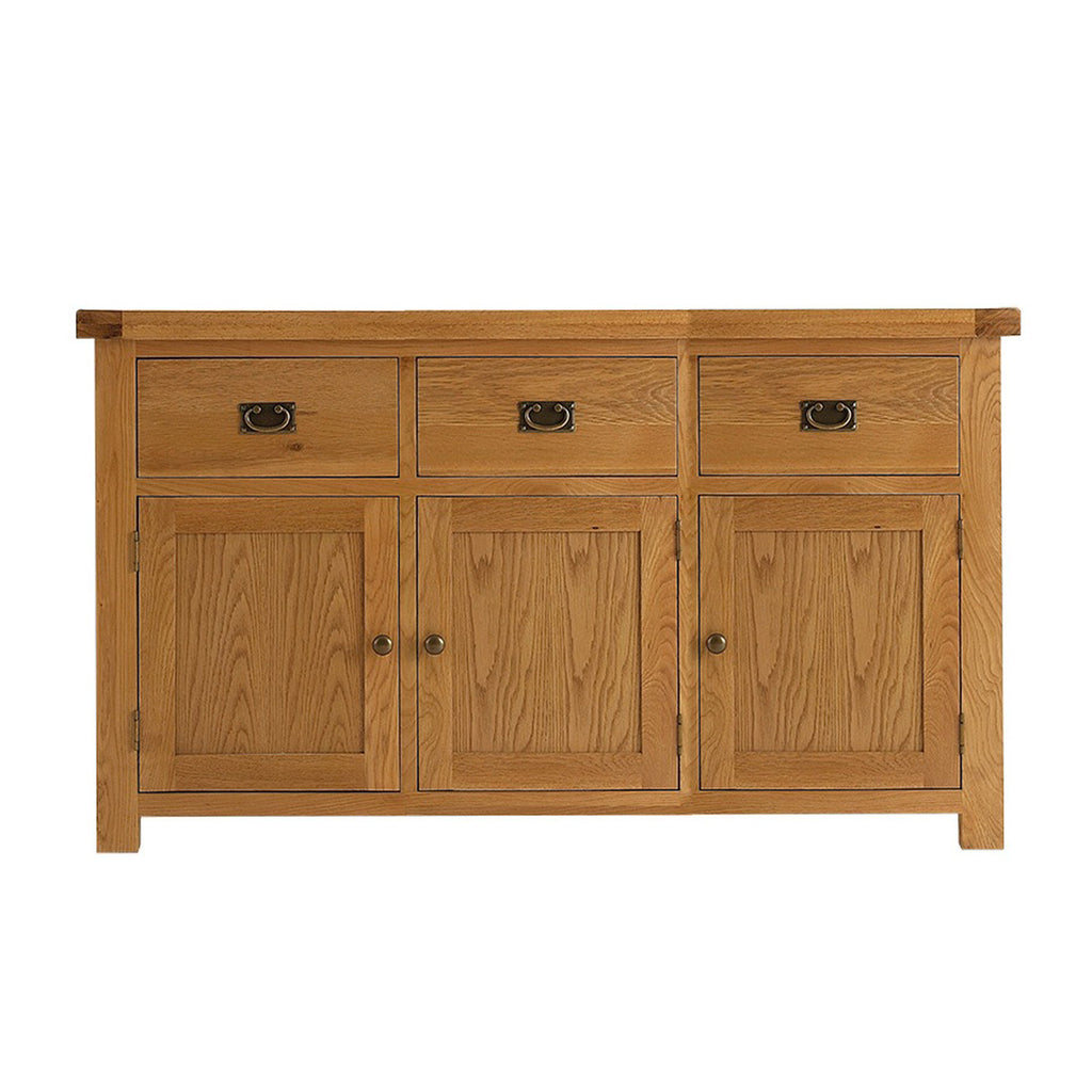 Oakham Oak Sideboard - 3 Door, 3 Drawer