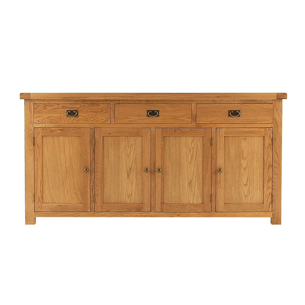 Oakham Oak Sideboard - 4 Door, 3 Drawer
