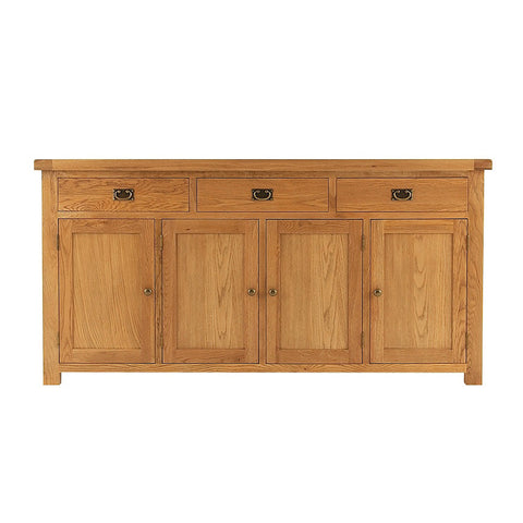 Oakham Oak Sideboard - 4 Door, 3 Drawer