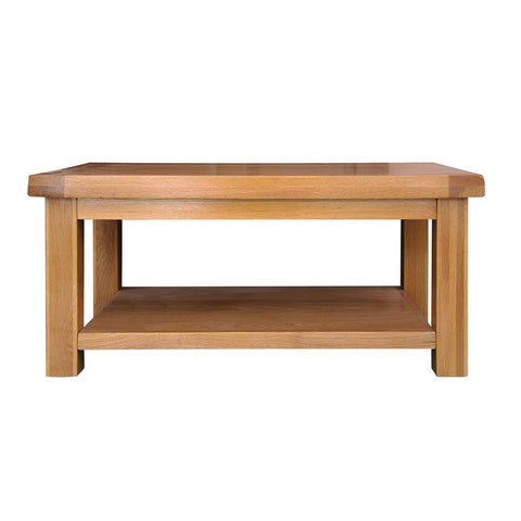 Oakham Oak Coffee Table - Standard with Shelf