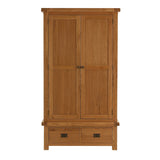 Oakham Oak 2 Door 2 Drawer Wardrobe