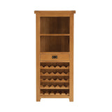Oakham Oak Wine Rack Tall Cabinet