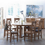 Oakham Oak Dining Chair - Ladder Back Wooden Seat